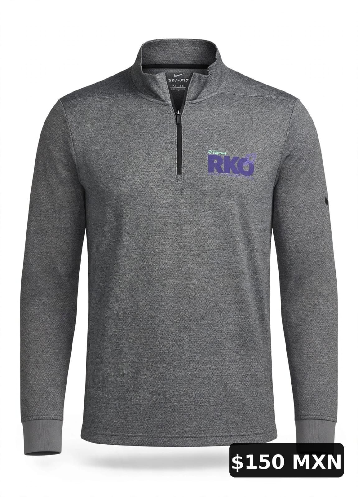 Sudadera dri-fit cerrada cuello mao