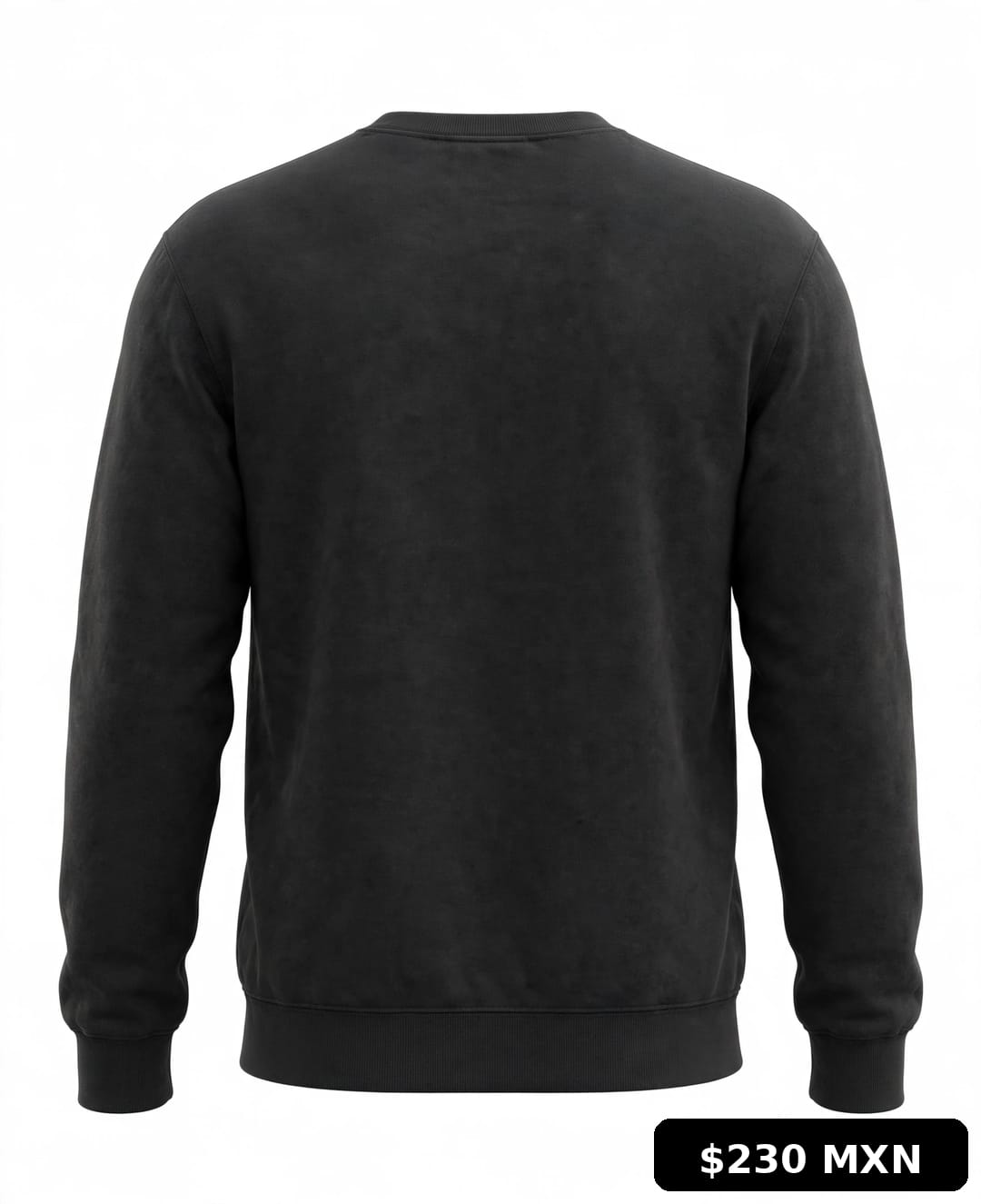 Sudadera cuello redondo bordada