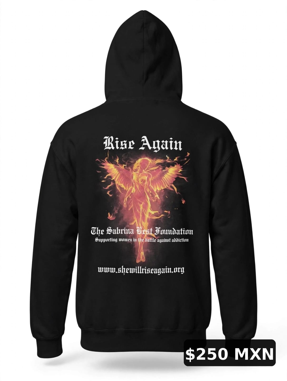 Sudadera Estampada Rise Again con Gorro